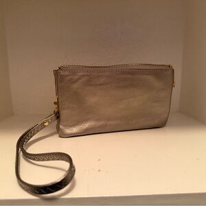 Elegant Silver Wristlet Clutch